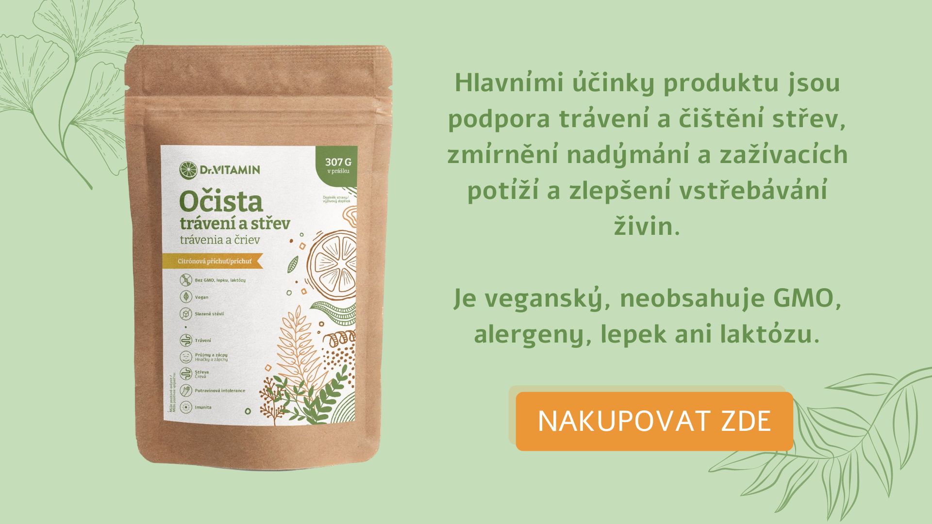 CZ - Očista trávenia a čriev - nadúvanie a plynatosť